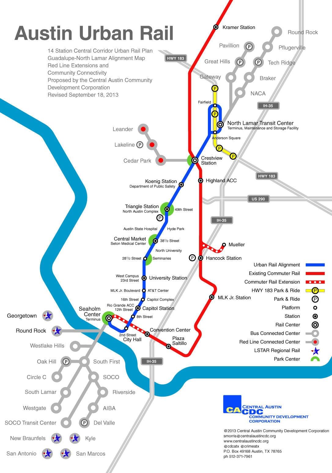 Остін карта метро