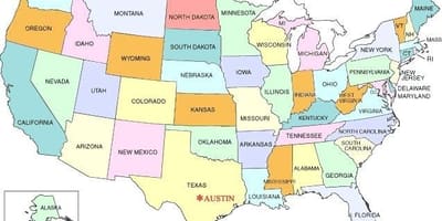 Остін на карті США