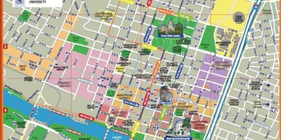 Остін туристична карта